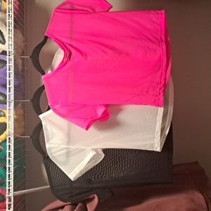 Victoria's Secret PINK see-through crop tops ( bundle of 3)